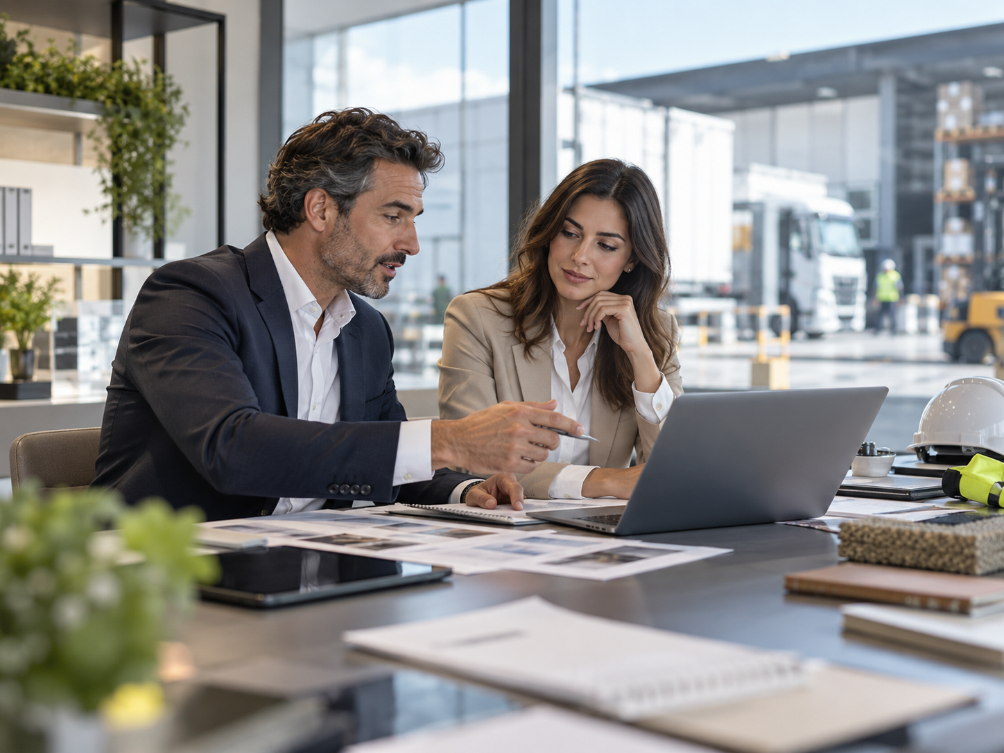 Collaborazione professionale in ufficio operativo e contesto industriale